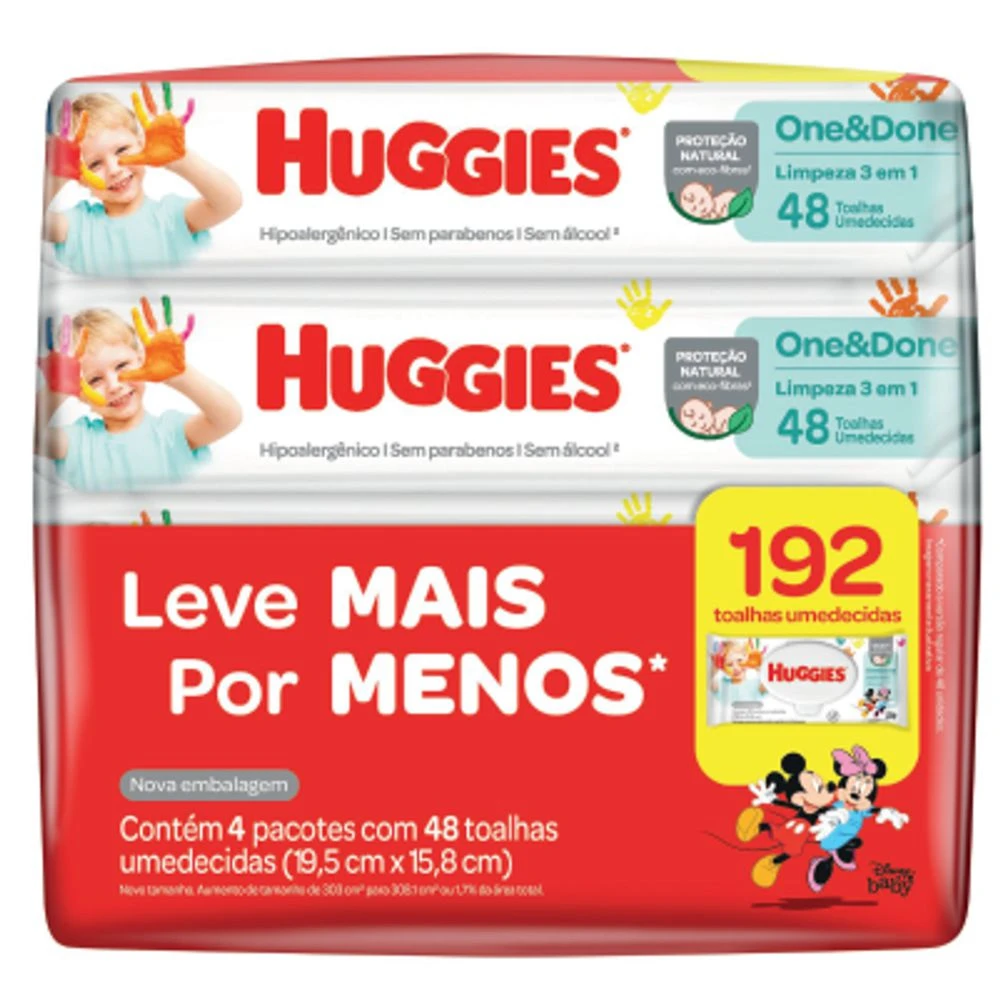 Lenço Umedecido Huggies One & Done