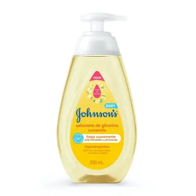 Sabonete Líquido de Glicerina Camomila Johnson's Baby Cabeça aos Pés 200ml