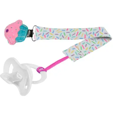 Prendedor de Chupeta Buba Baby Cupcake com 1 unidade